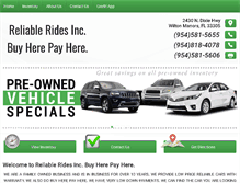 Tablet Screenshot of buyreliablerides.com
